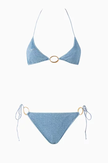 Glazed Lumiere Bikini Set in Lurex