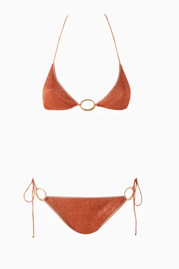 Glazed Lumiere Bikini Set in Lurex