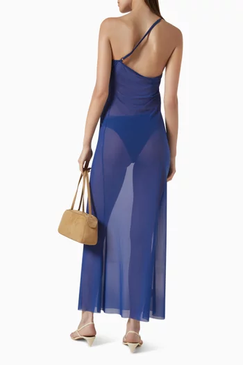 Amelia One-shoulder Dress in Mesh