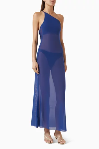 Amelia One-shoulder Dress in Mesh