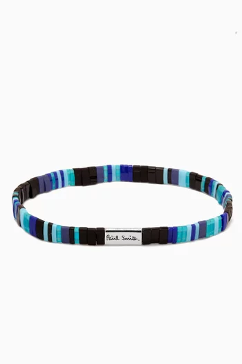 Stripe Flat Bead Bracelet
