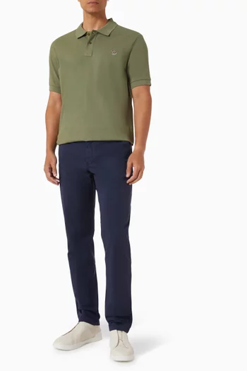 تي شيرت بولو بشعار زيبرا قطن بيكيه عضوي