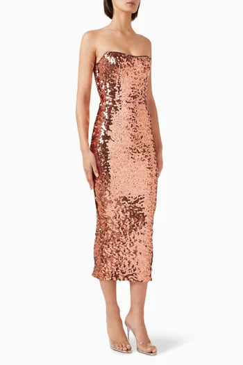 Aelita Sequin-embellished Dress