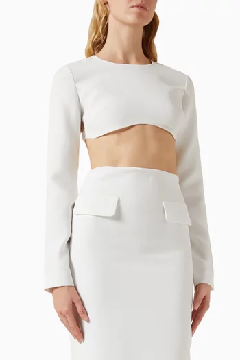 Back Cut-out Cropped Top