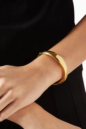 Molten Bangle in Gold-tone Brass