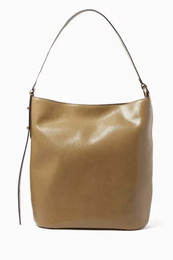 حقيبة باكيت هيلو كبيرة جلد لامع