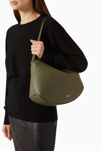 Loop Large Shoulder Bag in Pebbled Leather