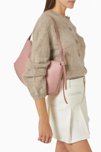Loop Large Shoulder Bag in Pebbled Leather
