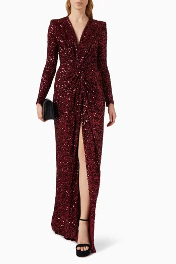 Sequin-embellished Gown