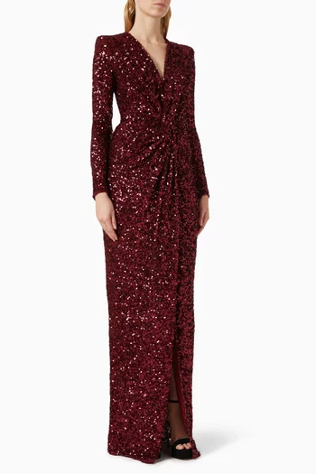 Sequin-embellished Gown