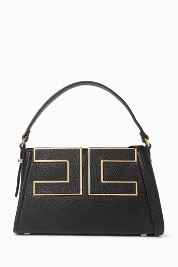 Small Logo Tote Bag in Faux Leather
