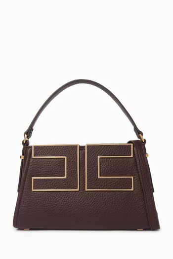 Small Logo Tote Bag in Faux Leather