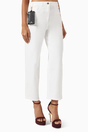 Straight-fit Crop Jeans in Denim