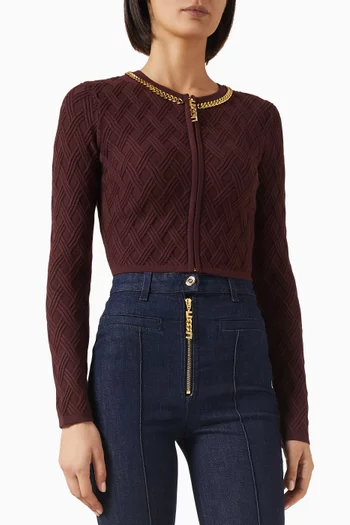 Chain Crop Cardigan