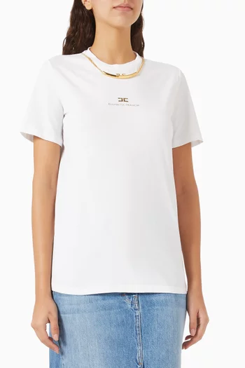 Chain Necklace T-shirt in Cotton-jersey