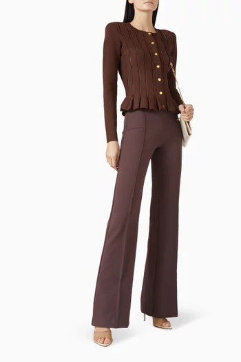 كارديغان على شكل جرس فيسكوز منسوج