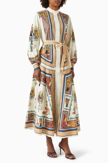 Mercado Shirt Dress in Cotton