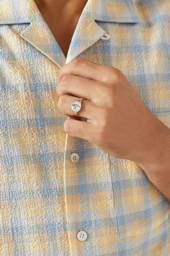 Liberty Ring in Silver-tone Brass