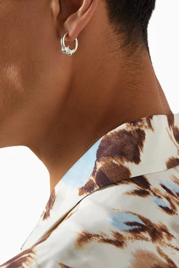 TJ Icon Earrings in Sterling Silver