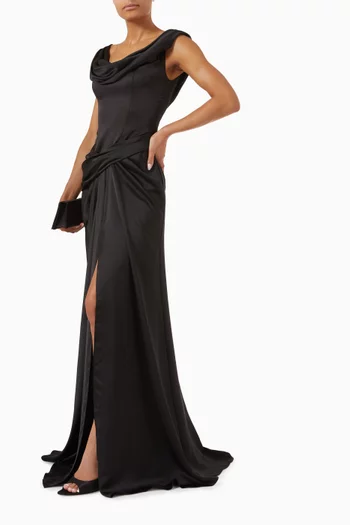 Enid Gown in Satin