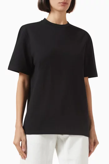 تي شيرت مزين بطبعة قطن