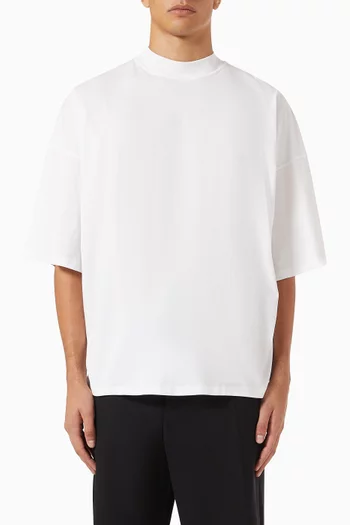 Mockneck T-shirt in Cotton
