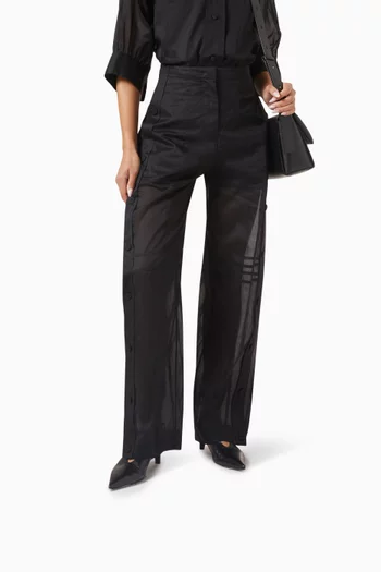 حذاء كلاسيك مفتوح من الخلف بسير جلد