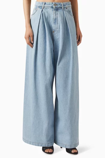 Wide-leg Jeans in Denim