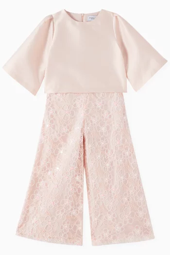 Floral Sequence Pants