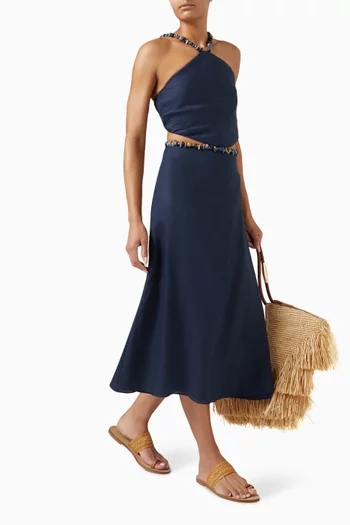 Shay Beaded Midi Skirt