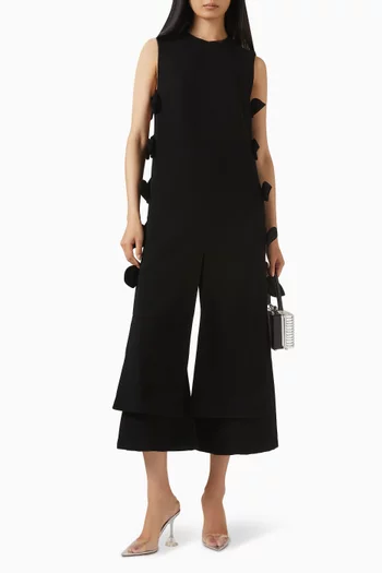 فستان فيروشكا متوسط الطول كريب