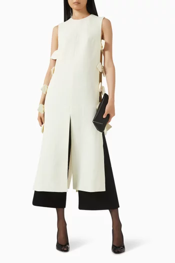 فستان فيروشكا متوسط الطول كريب