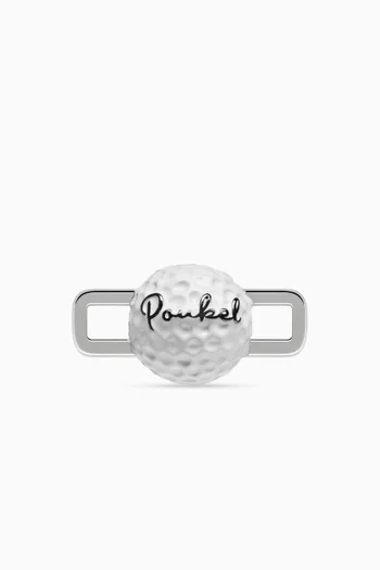 Golf Ball Charm in Sterling Silver