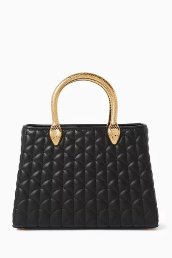 Serpentine Duo Top-handle Bag in Leather