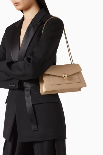 Serpenti Forever Shoulder Bag in Leather