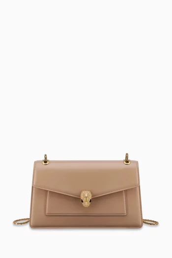 Serpenti Forever Shoulder Bag in Leather