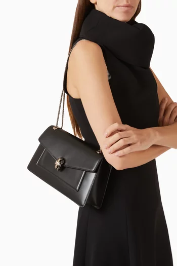 Serpenti Forever Shoulder Bag in Leather