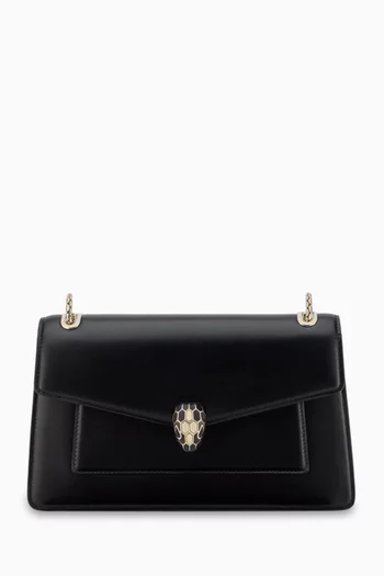 Serpenti Forever Shoulder Bag in Leather