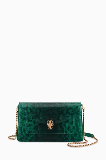 Serpenti Forever Crossbody Bag in Karung Leather