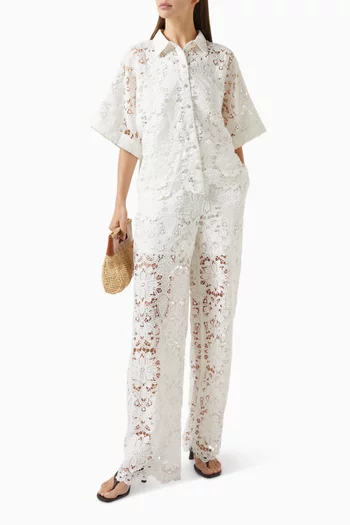 Yasmilvo Crochet Shirt in Cotton
