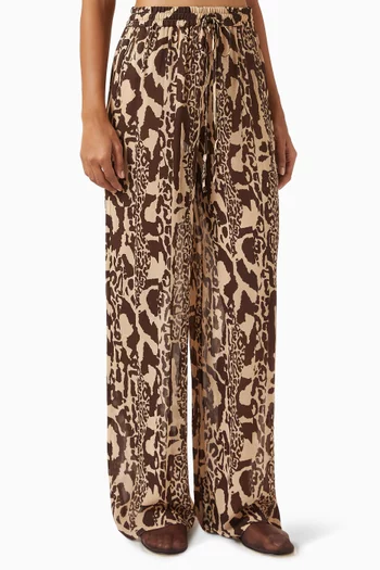 Goldie Relaxed Pant in Viscose Georgette