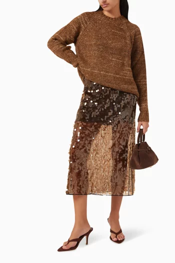 Aurora Oversized Sweater in Mohair Blend