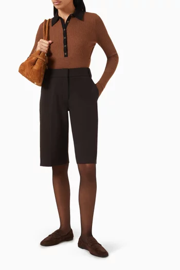 سترة سيليان بولو صوف مارينو مضلع