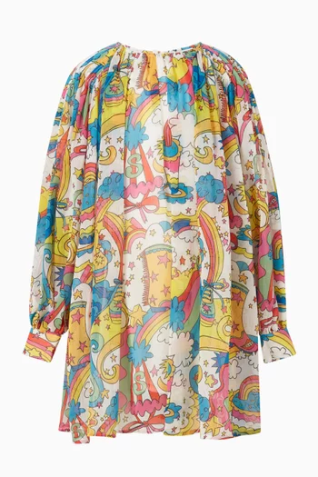 Psychedelic Printed Dress