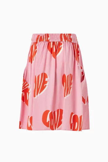 تنورة بطبعة Love 