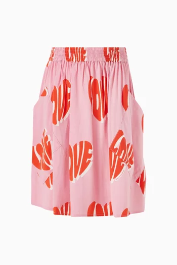 تنورة بطبعة Love 