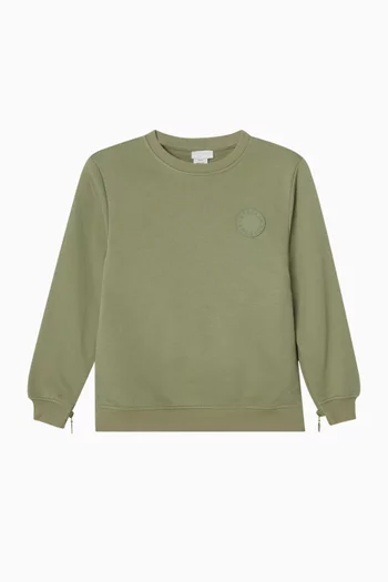 سويت شيرت بشعار الماركة قطن