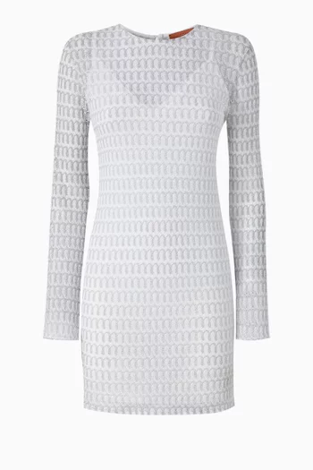 Open-knit Mini Dress