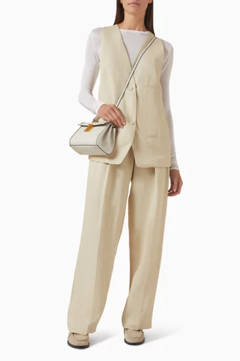 Daytona Pleated Pants in Linen Blend
