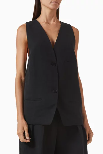 Melrose Vest in Linen Blend